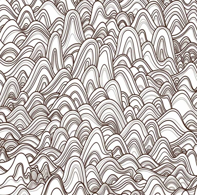 Mountains pattern